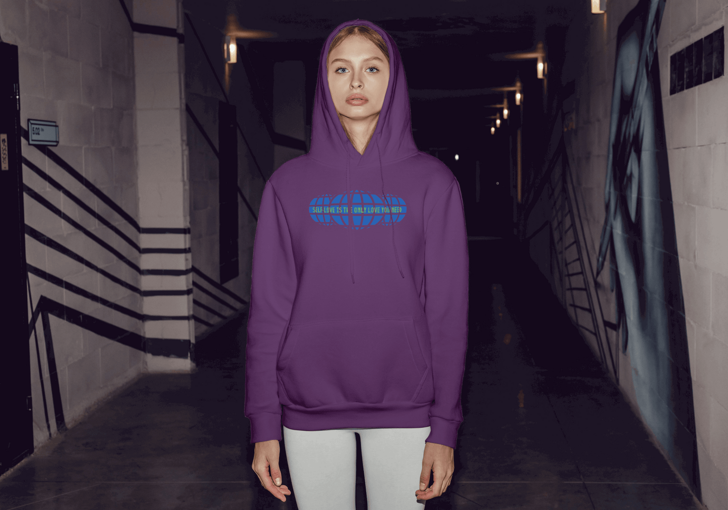 Retro Self-Love Hoodie with Motivational Quotes | Affirmations for Positivity