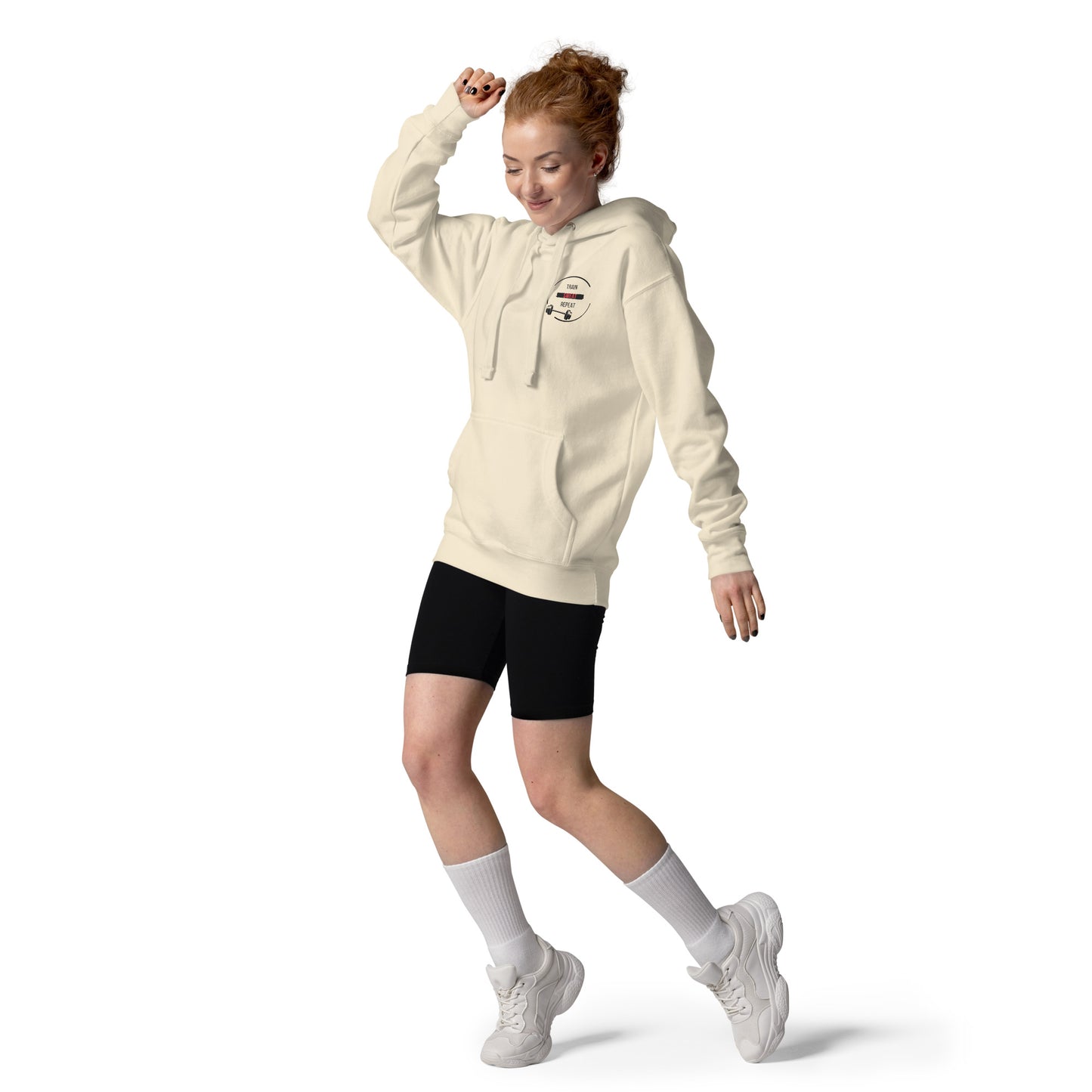 Train Sweat Repeat Hoodie – Motivational Gym Workout Sweatshirt