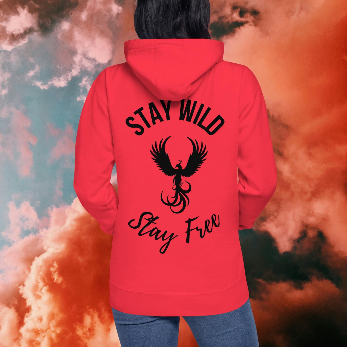 Stay Wild Stay Free Unisex Hoodie – Adventure Motivational Quote