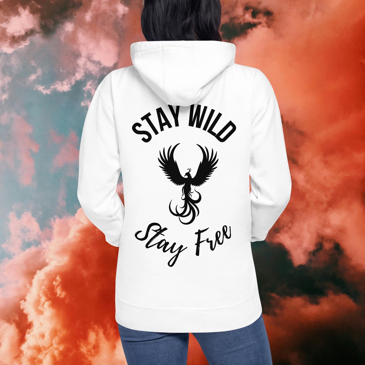 Stay Wild Stay Free Unisex Hoodie – Adventure Motivational Quote