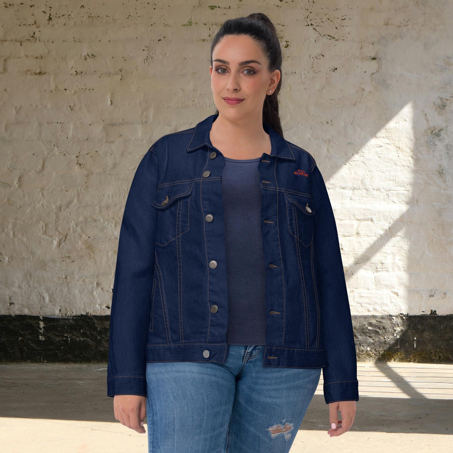 Go Slow, Stay Cool – Vintage-Inspired Embroidered Denim Jacket | Unisex Fashion