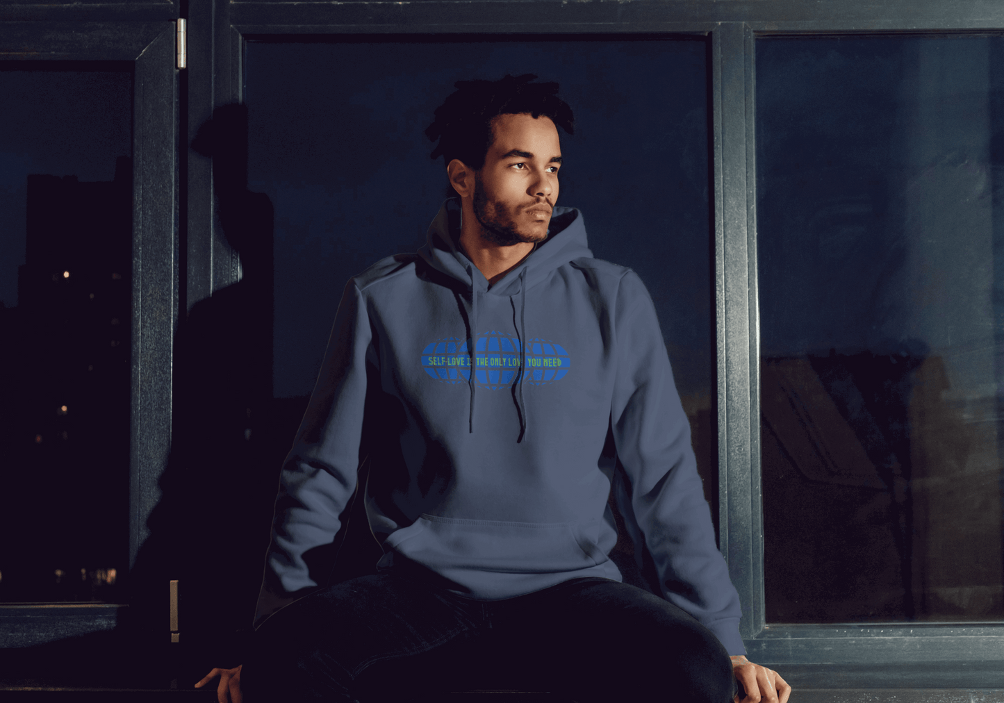 Retro Self-Love Hoodie with Motivational Quotes | Affirmations for Positivity