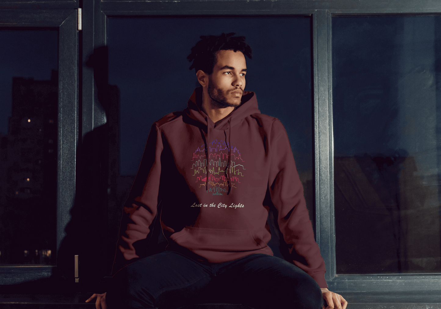 Nocturnal Vibes Cozy Hoodie for Night Owls and Dreamers