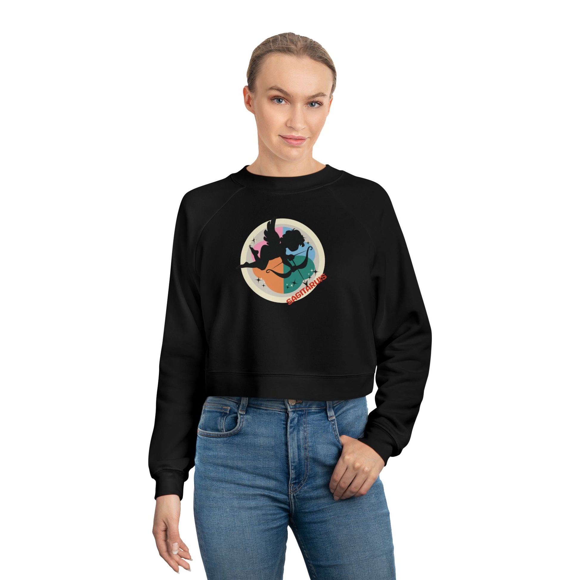 Sagittarius Cosmic Cropped Sweatshirt - Kaya Blinchi