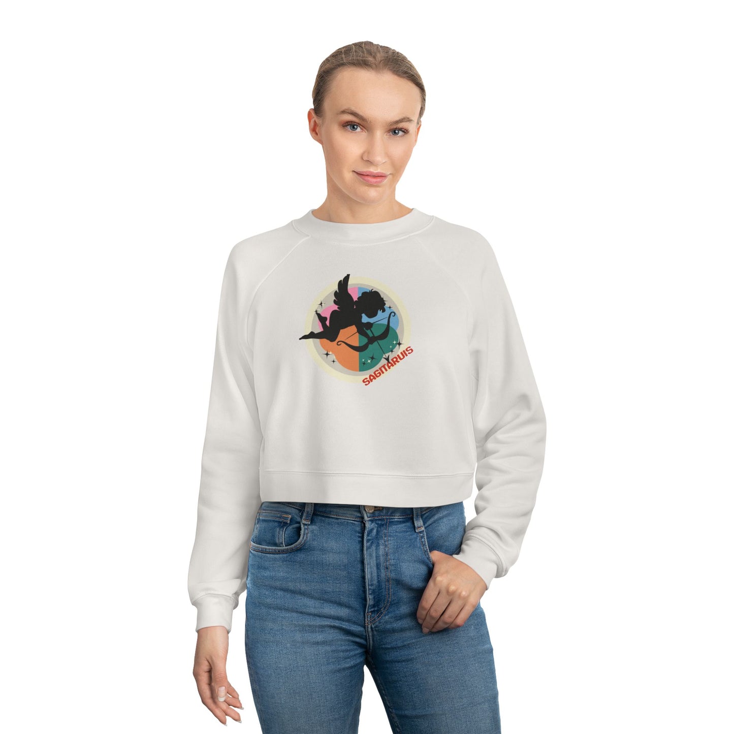 Sagittarius Cosmic Cropped Sweatshirt - Kaya Blinchi