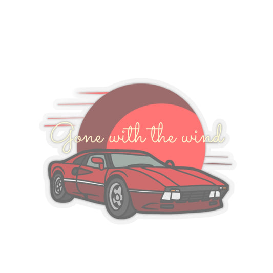 Vintage Car Kiss-Cut Stickers - 'Gone with the Wind' - Kaya Blinchi