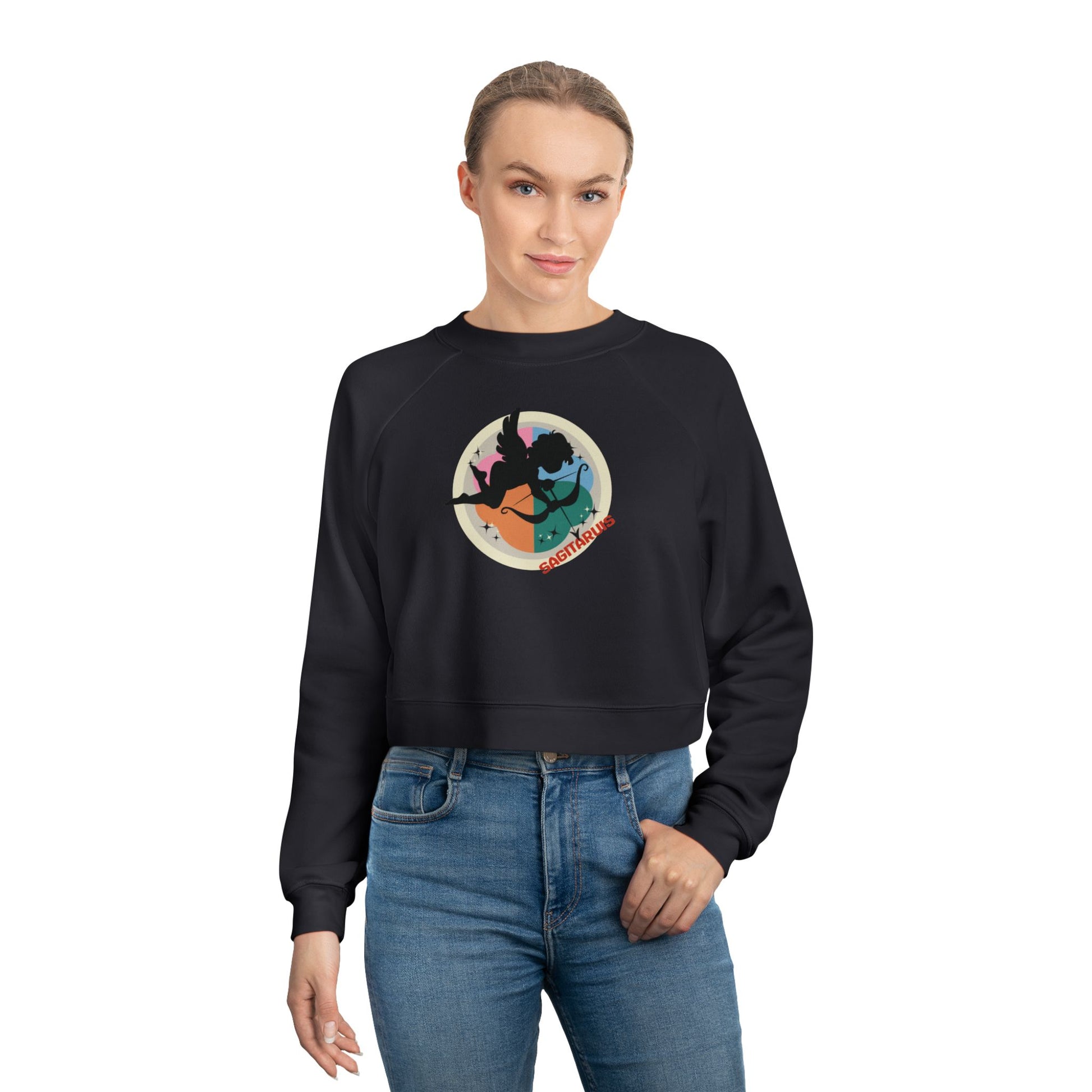 Sagittarius Cosmic Cropped Sweatshirt - Kaya Blinchi