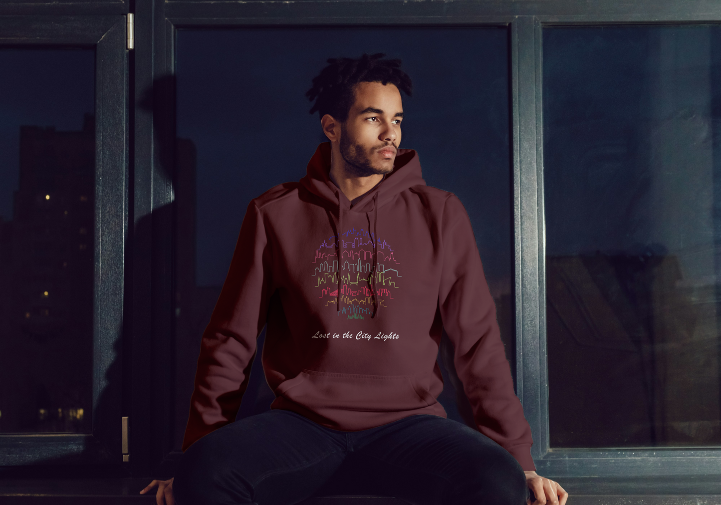 Nocturnal Vibes Cozy Hoodie for Night Owls and Dreamers